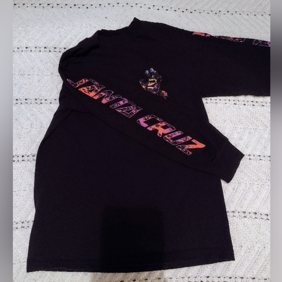 Santa Cruz Screaming Hand Long Sleeve Shirt Black Purple Men's Small  Skater - Picture 4 of 10